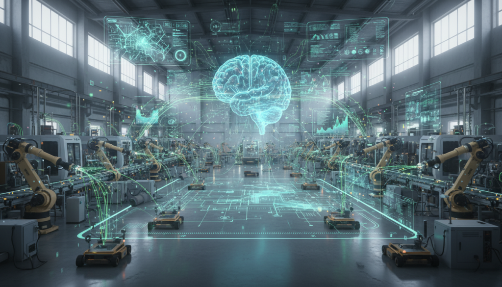 analisi dati industriali con intelligenza artificiale e sensori