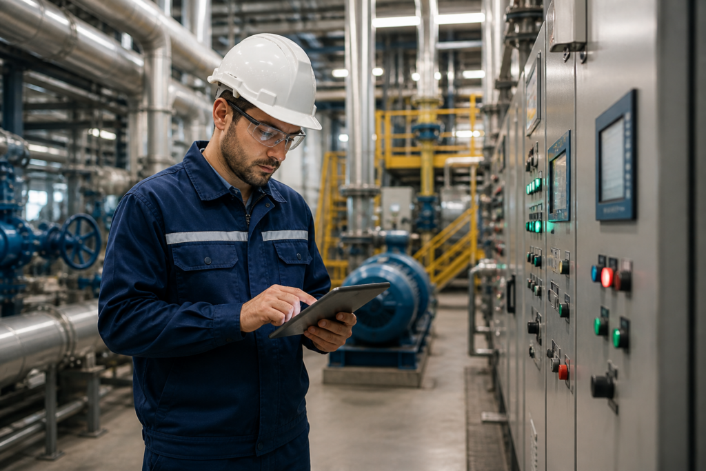 Servizi in sito OT con intervento tecnico su quadro elettrico e sistemi di controllo industriali