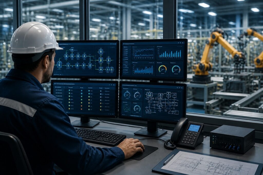 Supporto Operations OT con monitoraggio sistemi industriali e controllo processi in ambiente produttivo