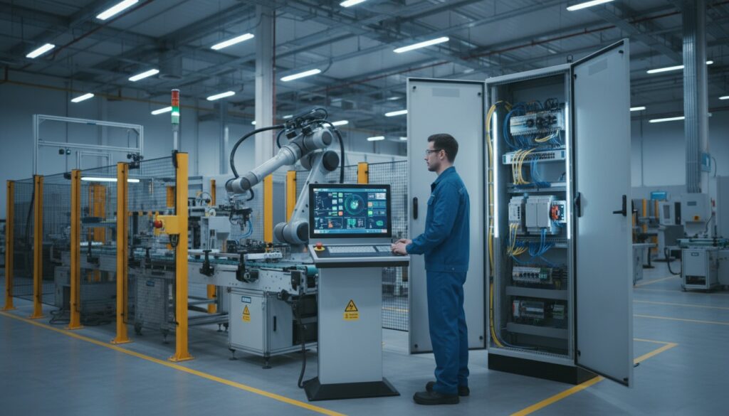 Sicurezza integrata OT con PLC, rete industriale e sistemi di safety e cybersecurity